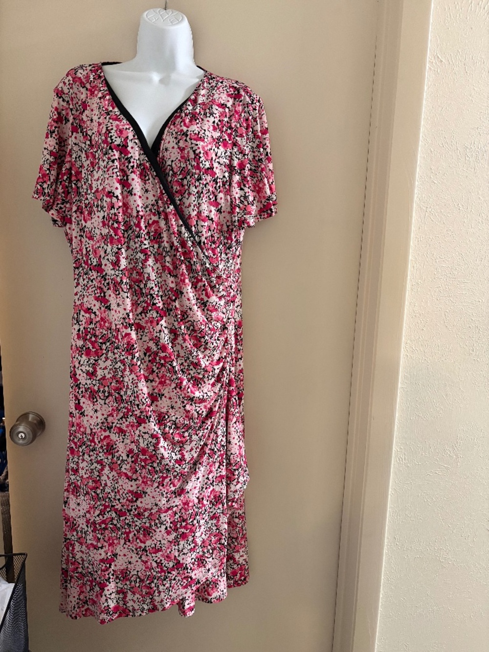 Anne Klein 2X midi dress pink